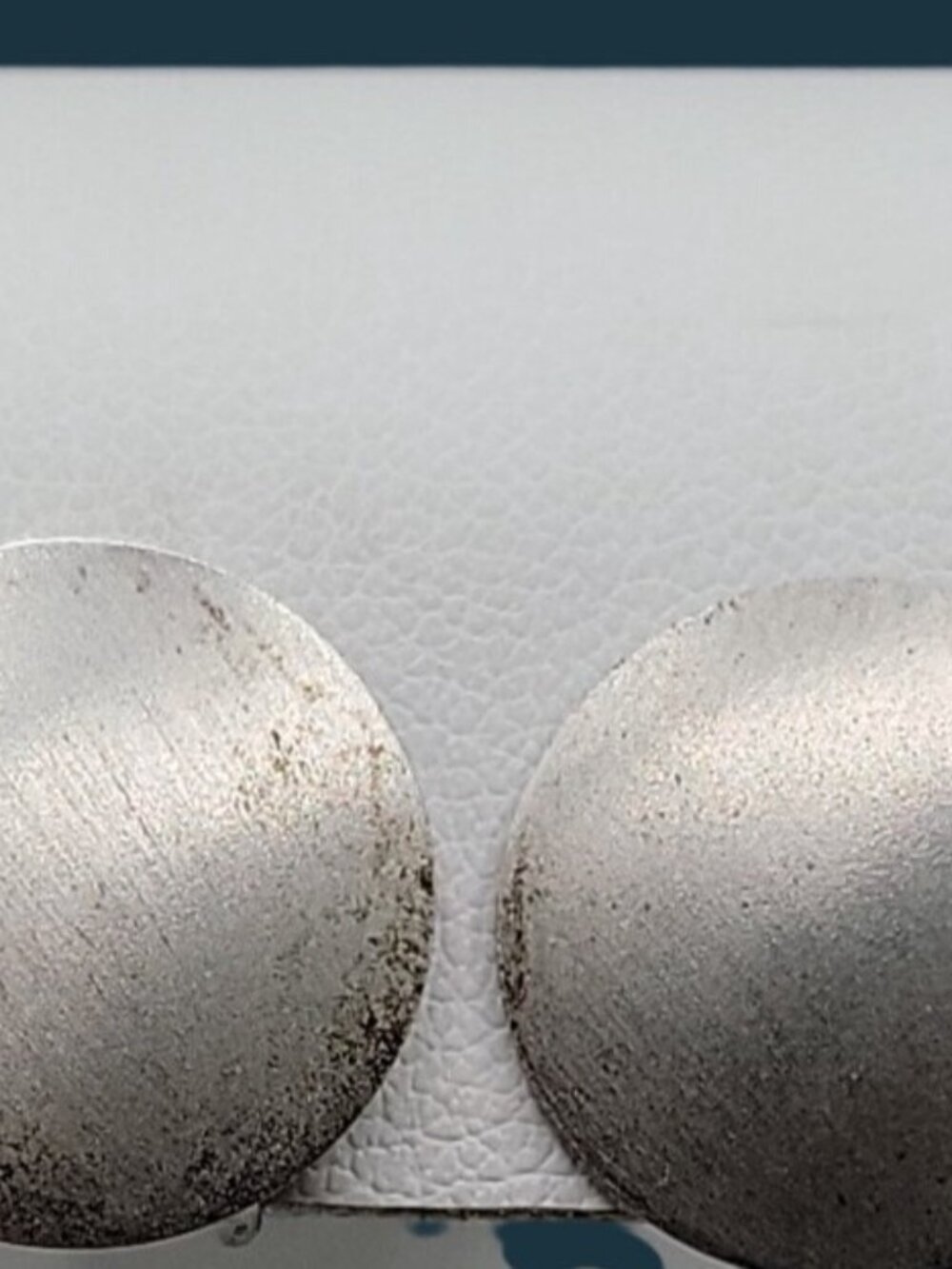Vintage Beau Sterling Silver Circle Screw Back Earrings Signed 1950s 925 Casual - Picture 2 of 9